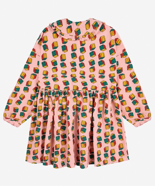 BOBO CHOSES(ボボショーズ)の「総柄Dices corduroyワンピース【キッズ】(ワンピース・キッズ・ピンク・130/120/110)」の2枚目の写真