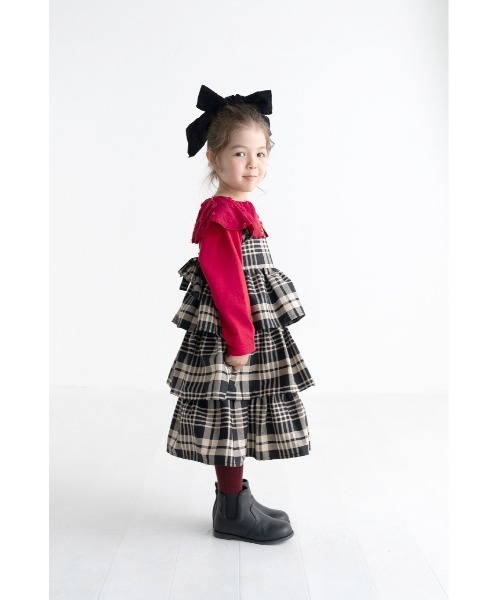 maarook（マルーク）の「裏毛カットドビーＢＩＧ衿カーディガン（カーディガン/ボレロ・キッズ・ブルー/レッド・130cm/120cm/110cm/90cm/100cm）」の3枚目の写真