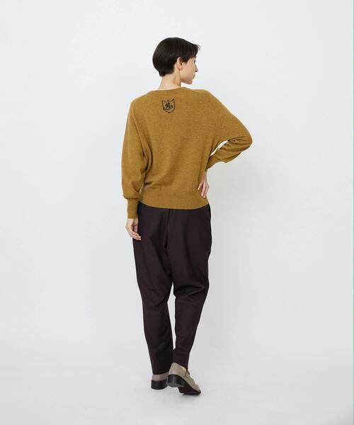 LOISIR(ロワズィール)の「インターシャニットプルオーバー(ニット/セーター・レディース・マスタード/ネイビー・FREE)」の15枚目の写真