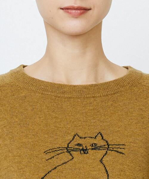 LOISIR(ロワズィール)の「インターシャニットプルオーバー(ニット/セーター・レディース・マスタード/ネイビー・FREE)」の19枚目の写真