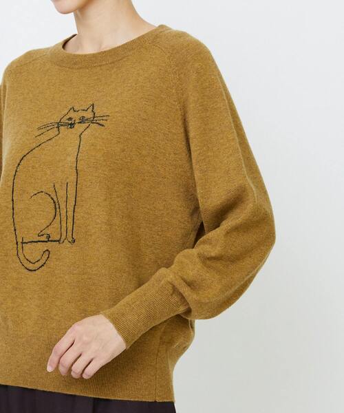 LOISIR(ロワズィール)の「インターシャニットプルオーバー(ニット/セーター・レディース・マスタード/ネイビー・FREE)」の21枚目の写真