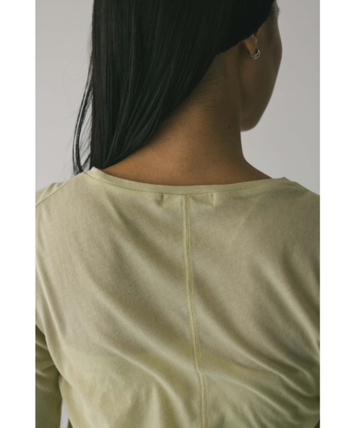 STYLEMIXER(スタイルミキサー)の「ロングスリーブスキントップ 秋服(Tシャツ/カットソー・レディース・ホワイト/ライトグリーン/ネイビー・FREE)」の20枚目の写真