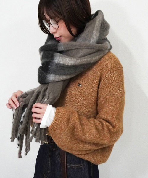 セール】ボリュームフリンジマフラー（マフラー）｜gossara（ゴサラ