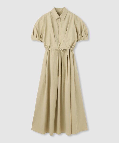 allureville（アルアバイル）の「ドロストシャツワンピース（シャツワンピース・レディース・ネイビー/ベージュ/オレンジ・2/1）」の2枚目の写真