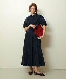 allureville | ドロストシャツワンピース(シャツワンピース)