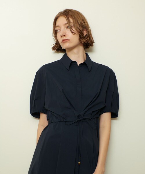 allureville（アルアバイル）の「ドロストシャツワンピース（シャツワンピース・レディース・ネイビー/ベージュ/オレンジ・2/1）」の17枚目の写真