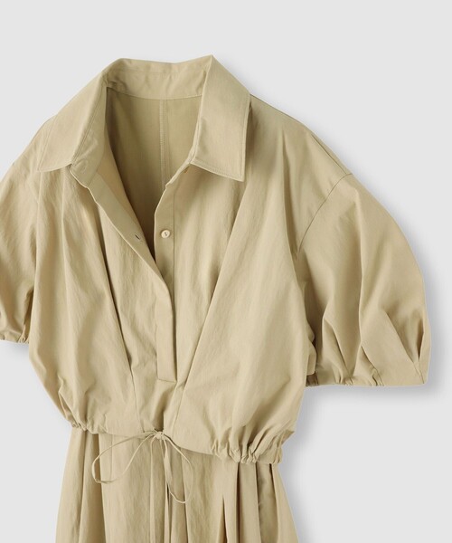 allureville（アルアバイル）の「ドロストシャツワンピース（シャツワンピース・レディース・ネイビー/ベージュ/オレンジ・2/1）」の15枚目の写真