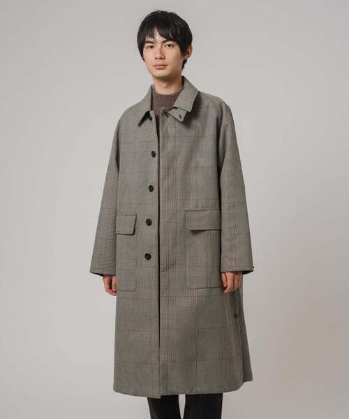 EDIFICE（エディフィス）の「"CONFFECT EDIFICE" ボンディング ステンカラーコート（ステンカラーコート・メンズ・ブラック/チャコールグレー・LARGE/MEDIUM/SMALL）」の13枚目の写真