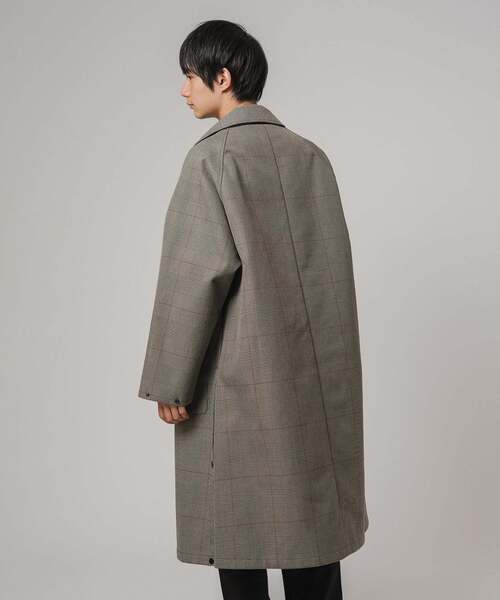 EDIFICE（エディフィス）の「"CONFFECT EDIFICE" ボンディング ステンカラーコート（ステンカラーコート・メンズ・ブラック/チャコールグレー・LARGE/MEDIUM/SMALL）」の14枚目の写真