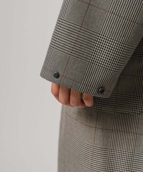 EDIFICE（エディフィス）の「"CONFFECT EDIFICE" ボンディング ステンカラーコート（ステンカラーコート・メンズ・ブラック/チャコールグレー・LARGE/MEDIUM/SMALL）」の16枚目の写真