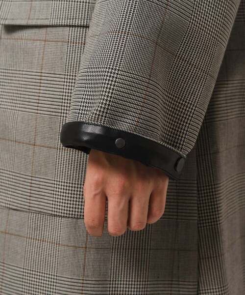 EDIFICE（エディフィス）の「"CONFFECT EDIFICE" ボンディング ステンカラーコート（ステンカラーコート・メンズ・ブラック/チャコールグレー・LARGE/MEDIUM/SMALL）」の20枚目の写真