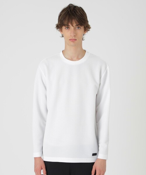 BLACK LABEL CRESTBRIDGE（ブラックレーベル・クレストブリッジ）の「【BLACK lab.】ラーベントリコットカットソー（Tシャツ/カットソー・メンズ・オフホワイト/グレー系その他/ブラック・L/M/XL）」の2枚目の写真