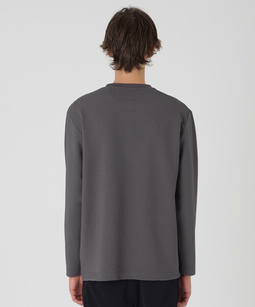 BLACK LABEL CRESTBRIDGE（ブラックレーベル・クレストブリッジ）の「【BLACK lab.】ラーベントリコットカットソー（Tシャツ/カットソー・メンズ・オフホワイト/グレー系その他/ブラック・L/M/XL）」の11枚目の写真