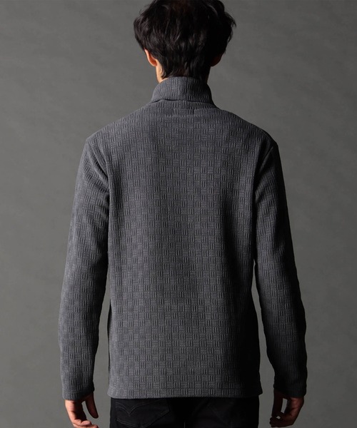 NICOLE CLUB FOR MEN(ニコルクラブフォーメン)の「ブロックチェックベロア オフタートルプルオーバー(Tシャツ/カットソー・メンズ・グレー/オフホワイト/ブラック・X-LARGE/LARGE/MEDIUM)」の8枚目の写真