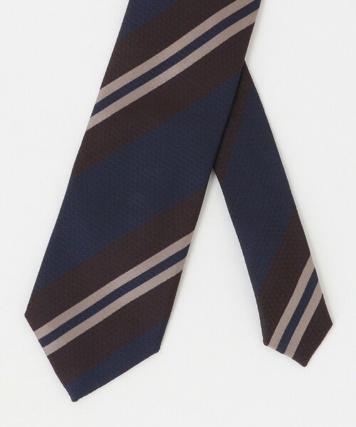 UNITED ARROWS（ユナイテッドアローズ）の「＜ARCURI＞レジメンタル ネクタイ（ネクタイ・メンズ・ダークブラウン・FREE）」の2枚目の写真