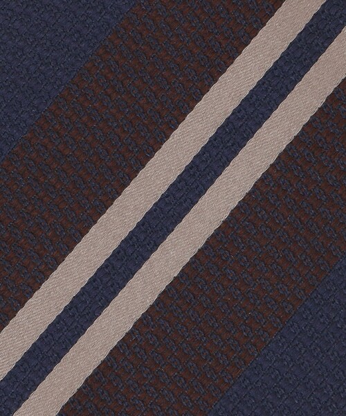 UNITED ARROWS（ユナイテッドアローズ）の「＜ARCURI＞レジメンタル ネクタイ（ネクタイ・メンズ・ダークブラウン・FREE）」の4枚目の写真