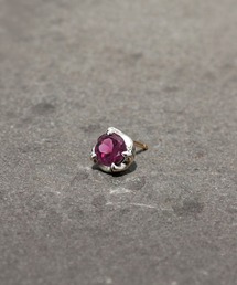 BEYOND COOL（ビヨンクール）の「「BloodyMary/ブラッディマリー」ナットピアス -木の実-　天然石　一粒ピアス（ピアス（片耳用））」