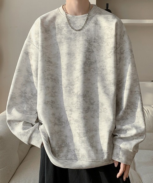 B.R.U（ブル）の「ヴィンテージ風オーバーサイズトップス（スウェット・メンズ・ブラック/オフホワイト・MEDIUM/LARGE）」の18枚目の写真