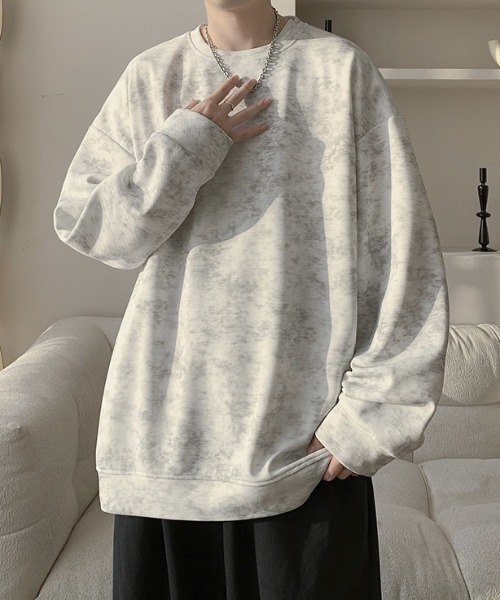 B.R.U（ブル）の「ヴィンテージ風オーバーサイズトップス（スウェット・メンズ・ブラック/オフホワイト・MEDIUM/LARGE）」の20枚目の写真