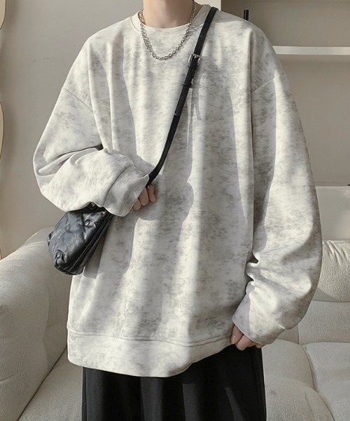 B.R.U（ブル）の「ヴィンテージ風オーバーサイズトップス（スウェット・メンズ・ブラック/オフホワイト・MEDIUM/LARGE）」の15枚目の写真