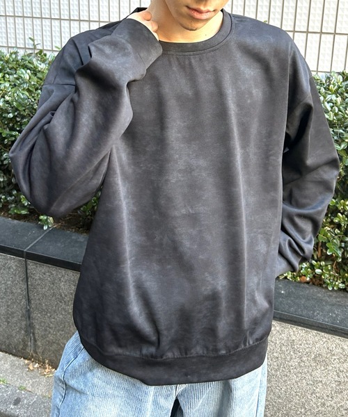 B.R.U（ブル）の「ヴィンテージ風オーバーサイズトップス（スウェット・メンズ・ブラック/オフホワイト・MEDIUM/LARGE）」の22枚目の写真