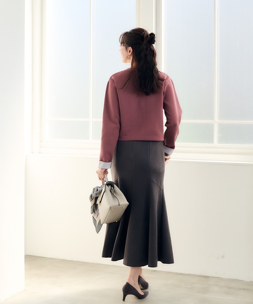 12Twelve Agenda（トゥエルブ　アジェンダ）の「フェイクスエードラップ風マーメイドスカート（スカート・レディース・ピンク/グレイッシュベージュ/チャコールグレー・M/S）」の16枚目の写真