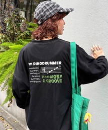 DOUBLE NAME | バンドを組みたい恐竜刺しゅうロンTEE(Tシャツ/カットソー)