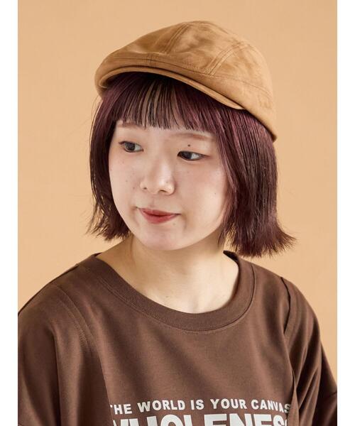 ehka sopo（エヘカソポ）の「エコスウェードハンチング（ハット・レディース・キャメル/ベージュ/モカ・F）」の3枚目の写真