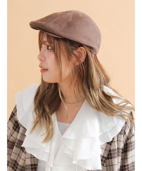 ehka sopo（エヘカソポ）の「エコスウェードハンチング（ハット・レディース・キャメル/ベージュ/モカ・F）」の2枚目の写真