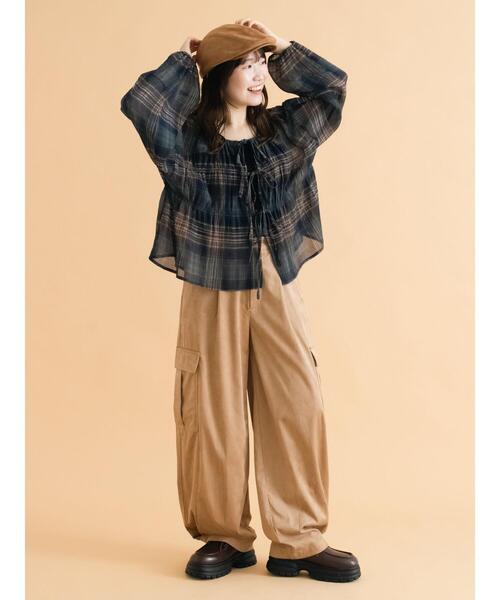 ehka sopo（エヘカソポ）の「エコスウェードハンチング（ハット・レディース・キャメル/ベージュ/モカ・F）」の16枚目の写真