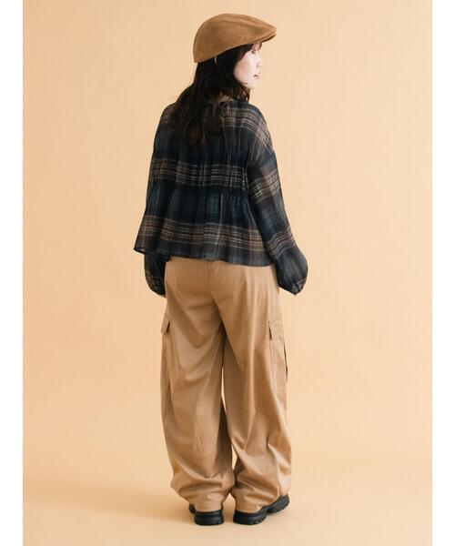 ehka sopo（エヘカソポ）の「エコスウェードハンチング（ハット・レディース・キャメル/ベージュ/モカ・F）」の18枚目の写真