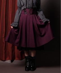 axes femme | レースアップハイウエストスカート(スカート)