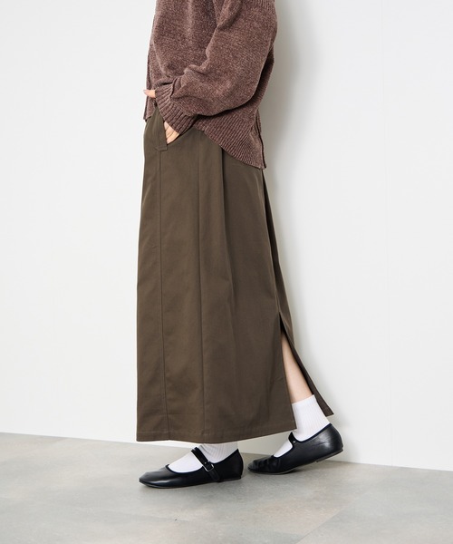 Mac-House（マックハウス）の「Idnes ライトワークAラインロングスカート（スカート・レディース・ベージュ/ブラウン/グレー・M）」の20枚目の写真