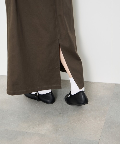 Mac-House（マックハウス）の「Idnes ライトワークAラインロングスカート（スカート・レディース・ベージュ/ブラウン/グレー・M）」の22枚目の写真