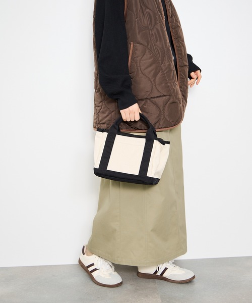 Mac-House（マックハウス）の「Idnes ライトワークAラインロングスカート（スカート・レディース・ベージュ/ブラウン/グレー・M）」の4枚目の写真