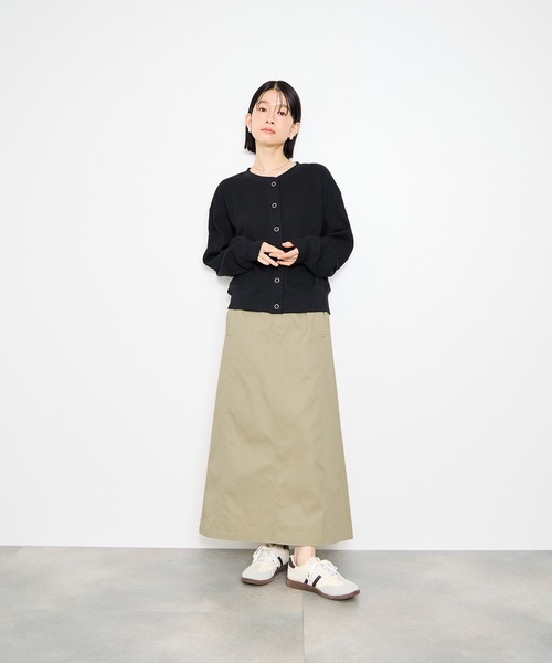 Mac-House（マックハウス）の「Idnes ライトワークAラインロングスカート（スカート・レディース・ベージュ/ブラウン/グレー・M）」の7枚目の写真