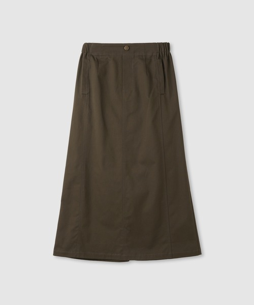 Mac-House（マックハウス）の「Idnes ライトワークAラインロングスカート（スカート・レディース・ベージュ/ブラウン/グレー・M）」の11枚目の写真