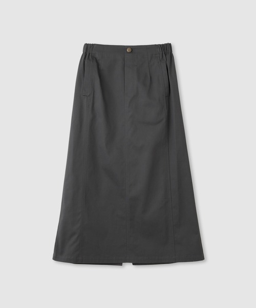 Mac-House（マックハウス）の「Idnes ライトワークAラインロングスカート（スカート・レディース・ベージュ/ブラウン/グレー・M）」の12枚目の写真