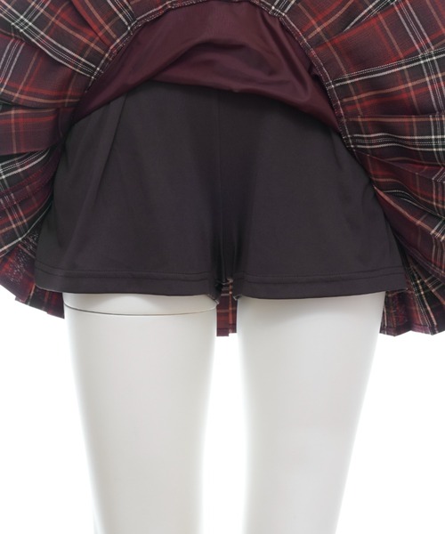 Secret Honey(シークレットハニー)の「プリーツティアードスカート(スカート・レディース・ワインレッド/グレー・MEDIUM)」の6枚目の写真
