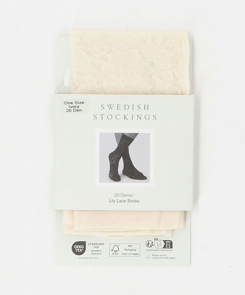 SWEDISH STOCKING(スウェディッシュストッキングス)の「<SWEDISH STOCKINGS>Lily レースソックス< Select by EMMEL REFINES >(ソックス/靴下・レディース・オフホワイト・FREE)」の7枚目の写真