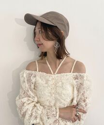 MAJESTIC LEGON | フェイクスエードロングブリムキャップ(キャップ)