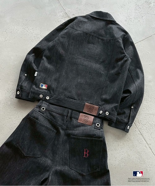 セール】Perushu × MLB コラボリジットデニムジャケット（デニム