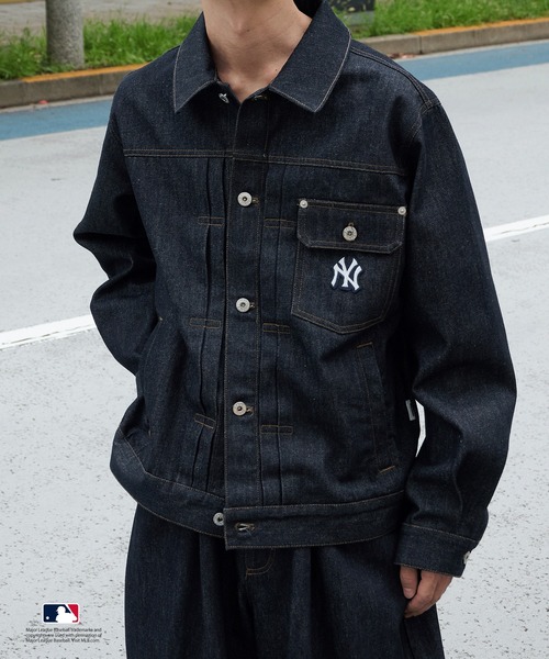 セール】Perushu × MLB コラボリジットデニムジャケット（デニム