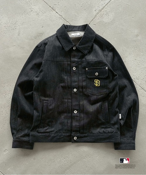 セール】Perushu × MLB コラボリジットデニムジャケット（デニム