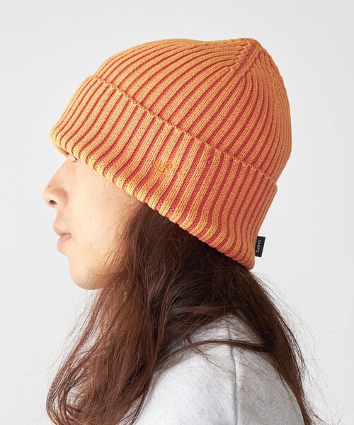 SHIPS（シップス）の「【WEB限定】SHIPS: ブリーチ オーバーフィット エンブロイダリー ワッチキャップ ニット帽（ニットキャップ/ビーニー・メンズ・ブラック/オレンジ/ネイビー・ONE SIZE）」の8枚目の写真