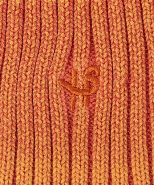 SHIPS（シップス）の「【WEB限定】SHIPS: ブリーチ オーバーフィット エンブロイダリー ワッチキャップ ニット帽（ニットキャップ/ビーニー・メンズ・ブラック/オレンジ/ネイビー・ONE SIZE）」の12枚目の写真