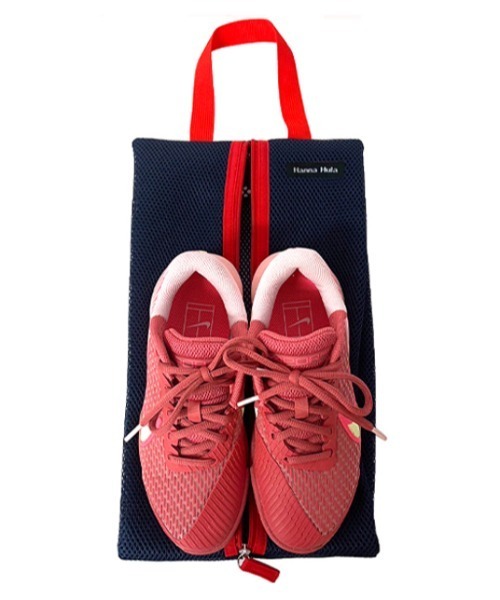 Hanna Hula（ハンナフラ）の「Hanna Hula ハンナフラ TNS-MSC メッシュシューズケース（シューズ小物/雑貨・レディース・ブラック/グレー/ネイビー/ピンク・FREE）」の9枚目の写真