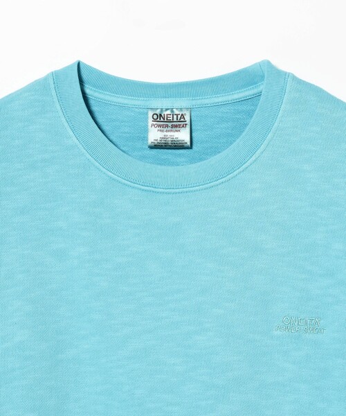 BEAMS T（ビームスティー）の「ONEITA / Slub Pigment Dye Crewneck Sweat（スウェット・メンズ・ブラック系その他4/ロイヤルブルー/グリーン系その他2・XL/S/L/M）」の4枚目の写真