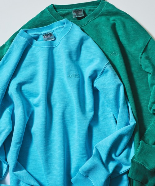 BEAMS T(ビームスティー)の「ONEITA / Slub Pigment Dye Crewneck Sweat(スウェット・メンズ・ブラック系その他4/ロイヤルブルー/グリーン系その他2・XL/S/L/M)」の1枚目の写真