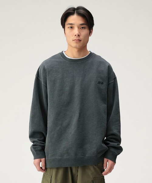 BEAMS T（ビームスティー）の「ONEITA / Slub Pigment Dye Crewneck Sweat（スウェット・メンズ・ブラック系その他4/ロイヤルブルー/グリーン系その他2・XL/S/L/M）」の2枚目の写真